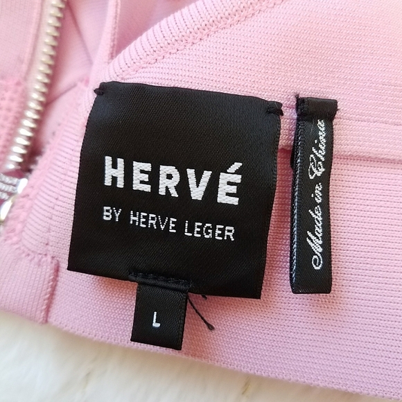 Herve by Herve Leger Bandage Halter Crop Top - Picture 9 of 10